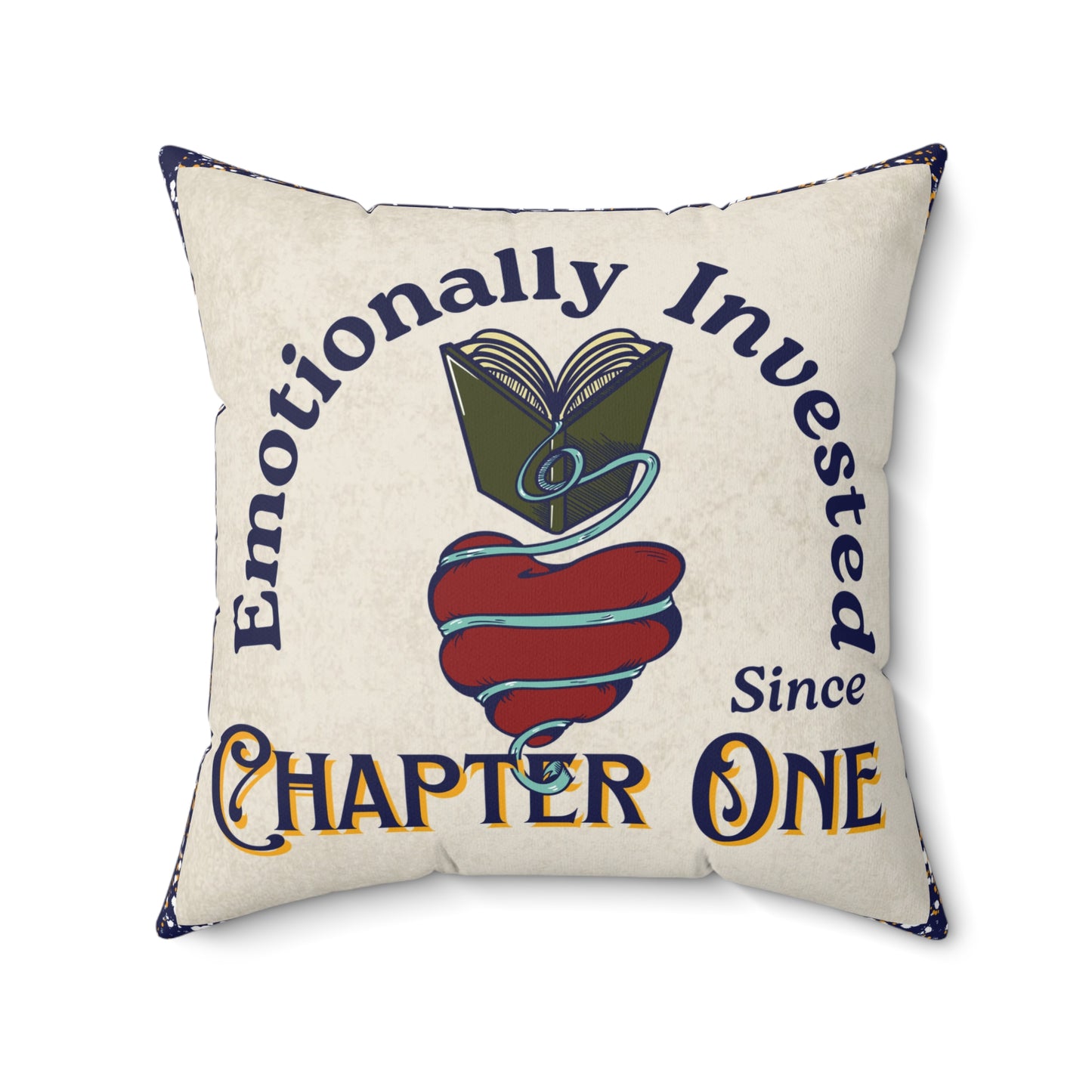 Emotionally Invested Reading Nook Throw Pillow